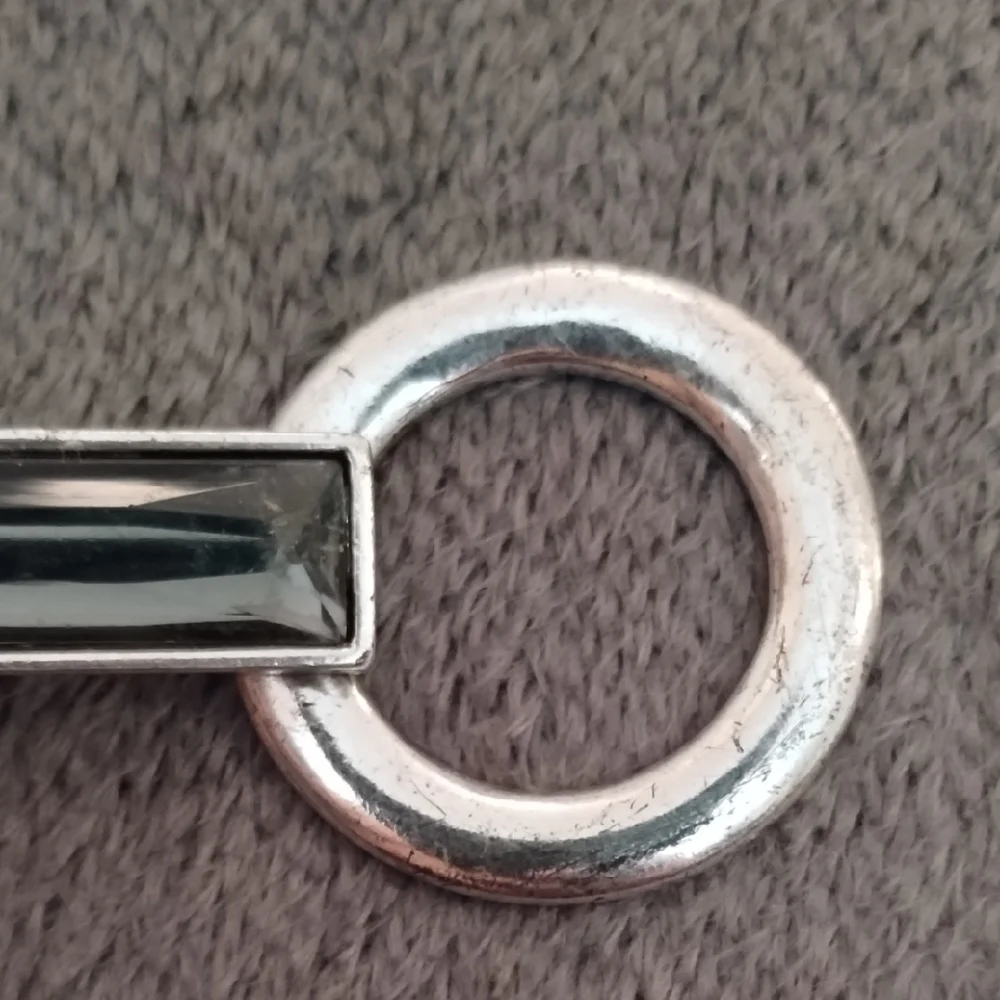 Chico's Silver Women's Belt With Pewter Color Accents Size M/L
